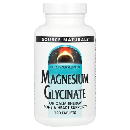 <img alt="Source Naturals, Magnesium Glycinate, 120 Tablets" title="Source Naturals, Magnesium Glycinate, 120 Tablets,021078028918"
