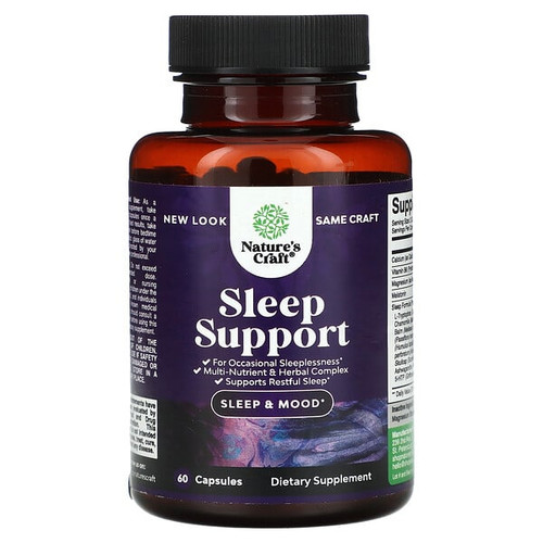 <img alt="Natures Craft, Sleep Support, 60 Capsules" title="Natures Craft, Sleep Support, 60 Capsules,793597660657"
