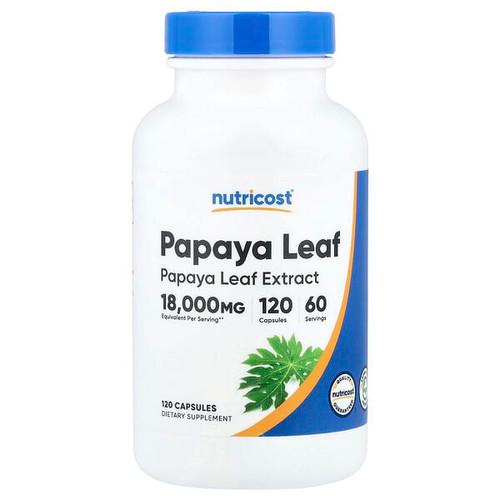 <img alt="Nutricost, Papaya Leaf, 120 Capsules (600 mg per Capsule)" title="Nutricost, Papaya Leaf, 120 Capsules (600 mg per Capsule),810139576419"
