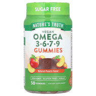 <img alt="Natures Truth, Vegan Omega 3-6-7-9 Gummies, Natural Peach, 50 Gummies" title="Natures Truth, Vegan Omega 3-6-7-9 Gummies, Natural Peach, 50 Gummies,840093120823"