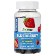 <img alt="Lifeable, Sambucus Elderberry Gummies, Berry, 60 Gummies" title="Lifeable, Sambucus Elderberry Gummies, Berry, 60 Gummies,810102731548"