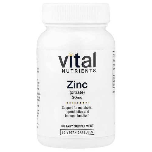 <img alt="Vital Nutrients, Zinc (Citrate), 30 mg, 90 Vegan Capsules" title="Vital Nutrients, Zinc (Citrate), 30 mg, 90 Vegan Capsules,693465522110"