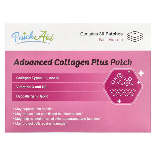 <img alt="PatchAid, Advanced Collagen Plus Patch , 30 Patches" title="PatchAid, Advanced Collagen Plus Patch , 30 Patches,737669289711"