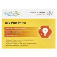 <img alt="PatchAid, B12 Plus Patch, 30 Patches" title="PatchAid, B12 Plus Patch, 30 Patches,791617200227"