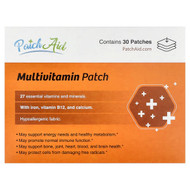 <img alt="PatchAid, Multivitamin Patch, 30 Patches" title="PatchAid, Multivitamin Patch, 30 Patches,791617200180"