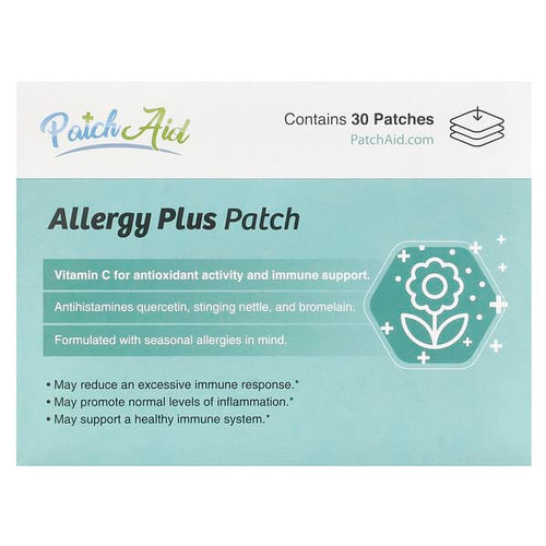 <img alt="PatchAid, Allergy Plus Patch, 30 Patches" title="PatchAid, Allergy Plus Patch, 30 Patches,737669287632"