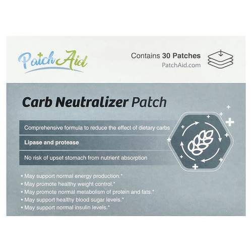 <img alt="PatchAid, Carb Neutralizer Patch, 30 Patches" title="PatchAid, Carb Neutralizer Patch, 30 Patches,737669296795"