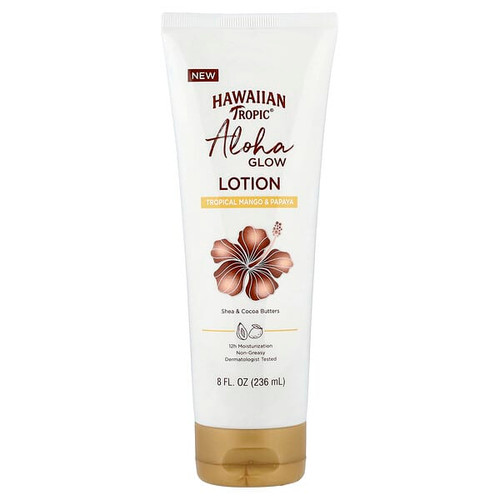<img alt="Hawaiian Tropic, Aloha Glow Lotion, Tropical Mango & Papaya, 8 fl oz (236 ml)" title="Hawaiian Tropic, Aloha Glow Lotion, Tropical Mango & Papaya, 8 fl oz (236 ml),075486146115"