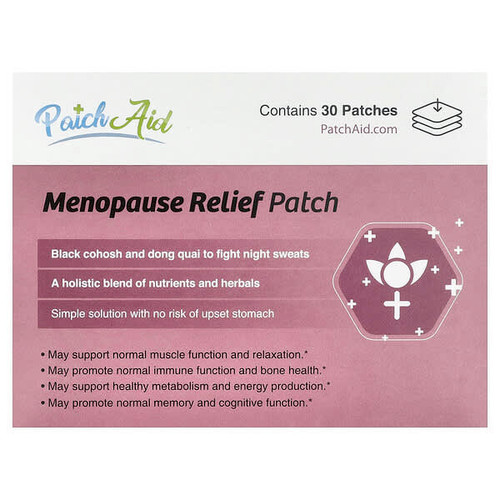 <img alt="PatchAid, Menopause Relief Patch, 30 Patches" title="PatchAid, Menopause Relief Patch, 30 Patches,737669297112"