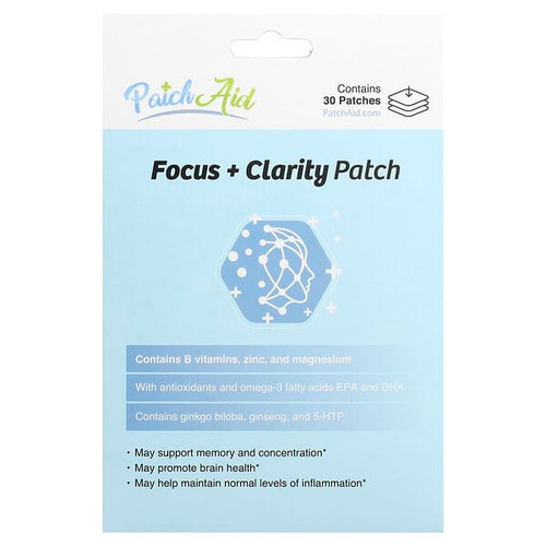 <img alt="PatchAid, Focus + Clarity Patch, 30 Patches" title="PatchAid, Focus + Clarity Patch, 30 Patches,810210300223"