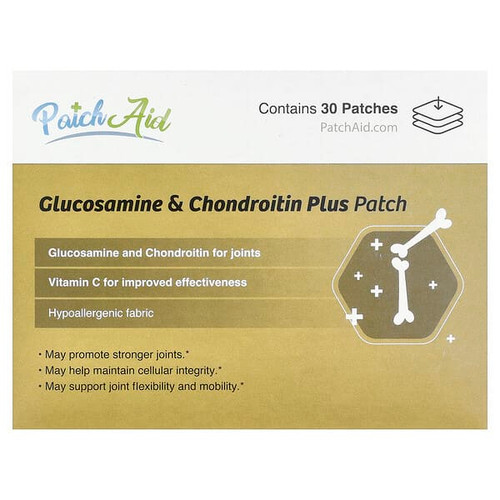 <img alt="PatchAid, Glucosamine & Chondroitin Plus Patch, 30 Patches" title="PatchAid, Glucosamine & Chondroitin Plus Patch, 30 Patches,791617205345"