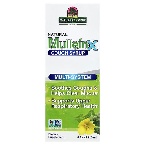 <img alt="Natures Answer, Natural Mullein-X Cough Syrup, Multi-System, 4 fl oz (120 ml)" title="Natures Answer, Natural Mullein-X Cough Syrup, Multi-System, 4 fl oz (120 ml),083000262531"