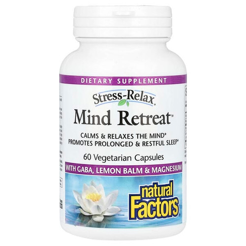 <img alt="Natural Factors, Stress-Relax, Mind Retreat, 60 Vegetarian Capsules" title="Natural Factors, Stress-Relax, Mind Retreat, 60 Vegetarian Capsules,068958028415"