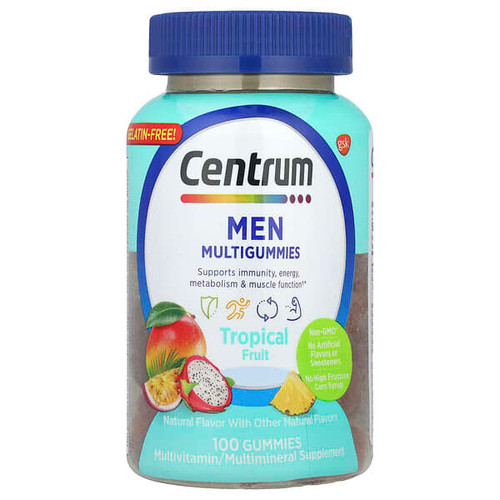 <img alt="Centrum, Men Multigummies, Tropical Fruit, 100 Gummies" title="Centrum, Men Multigummies, Tropical Fruit, 100 Gummies,305731347623"