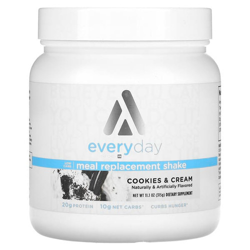 <img alt="TransformHQ, Everyday, Meal Replacement Shake, Cookies & Cream, 11.1 oz (315 g)" title="TransformHQ, Everyday, Meal Replacement Shake, Cookies & Cream, 11.1 oz (315 g),850002451030"