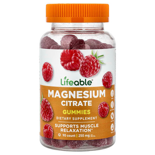 <img alt="Lifeable, Magnesium Citrate Gummies, Raspberry, 90 Gummies (83.3 mg per Gummy)" title="Lifeable, Magnesium Citrate Gummies, Raspberry, 90 Gummies (83.3 mg per Gummy),850023062734"