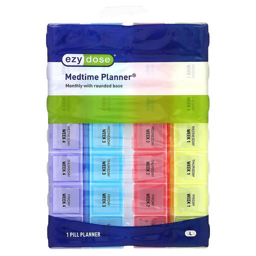 <img alt="Ezy Dose, Monthly with Rounded Base Medtime Planner, Large, 1 Count" title="Ezy Dose, Monthly with Rounded Base Medtime Planner, Large, 1 Count,025715671734"