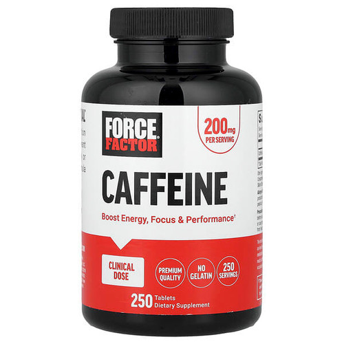 <img alt="Force Factor, Caffeine, 200 mg, 250 Tablets" title="Force Factor, Caffeine, 200 mg, 250 Tablets,810126662736"