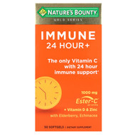 <img alt="Natures Bounty, Gold Series, Immune 24 Hour+, 50 Softgels" title="Natures Bounty, Gold Series, Immune 24 Hour+, 50 Softgels,074312008092"