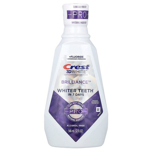 <img alt="Crest, 3D White, Anticavity Fluoride Rinse, Brilliance, Alcohol Free, 32 fl oz (946 ml)" title="Crest, 3D White, Anticavity Fluoride Rinse, Brilliance, Alcohol Free, 32 fl oz (946 ml),030772073919"