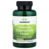 <img alt="Swanson Vitamins, Valerian Chamomile Hops, 60 Capsules" title="Swanson Vitamins, Valerian Chamomile Hops, 60 Capsules,087614142623"