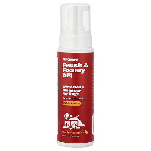 <img alt="Oh Norman, Waterless Cleanser For Dogs, Magic Mandarin, 7.1 fl oz (209.9 ml)" title="Oh Norman, Waterless Cleanser For Dogs, Magic Mandarin, 7.1 fl oz (209.9 ml),850055308473"