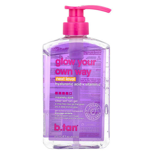 <img alt="b.tan, Glow Your Own Way, Clear Self Tan Gel, Insanely Dark, 16 fl oz ( 473 ml)" title="b.tan, Glow Your Own Way, Clear Self Tan Gel, Insanely Dark, 16 fl oz ( 473 ml),9347108031361"