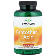 <img alt="Swanson Vitamins, Pantothenic Acid, 250 mg, 250 Capsules" title="Swanson Vitamins, Pantothenic Acid, 250 mg, 250 Capsules,087614010625"