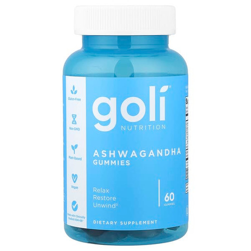 <img alt="Goli Nutrition, Ashwagandha Gummies, 60 Gummies" title="Goli Nutrition, Ashwagandha Gummies, 60 Gummies,628176357409"