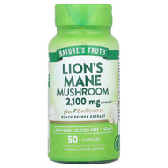 <img alt="Natures Truth, Lions Mane Mushroom Plus BioPerine, 2,100 mg, 50 Capsules" title="Natures Truth, Lions Mane Mushroom Plus BioPerine, 2,100 mg, 50 Capsules,840093114730"