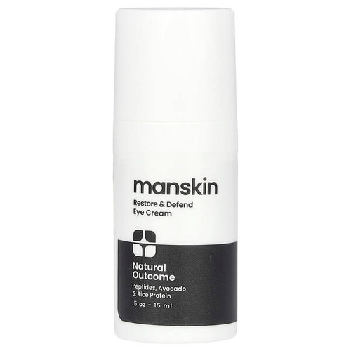 <img alt="Natural Outcome, Man Skin, Restore & Defend Eye Cream, Fragrance Free, 0.5 oz (15 ml)" title="Natural Outcome, Man Skin, Restore & Defend Eye Cream, Fragrance Free, 0.5 oz (15 ml),753122943334"