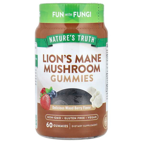 <img alt="Natures Truth, Lions Mane Mushroom Gummies, Delicious Mixed Berry, 60 Gummies" title="Natures Truth, Lions Mane Mushroom Gummies, Delicious Mixed Berry, 60 Gummies,840093125477"