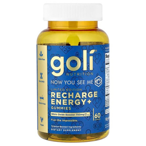 <img alt="Goli Nutrition, Recharge Energy+ Gummies, 60 Gummies" title="Goli Nutrition, Recharge Energy+ Gummies, 60 Gummies,055840407229"
