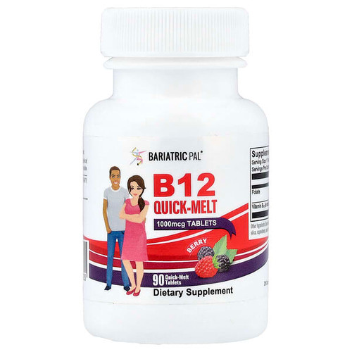 <img alt="BariatricPal, B12 Quick Melt, Berry, 90 Quick-Melt Tablets" title="BariatricPal, B12 Quick Melt, Berry, 90 Quick-Melt Tablets,038407566225"