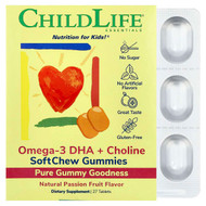 <img alt="ChildLife Essentials, Essentials, Omega-3 DHA + Choline, SoftChew Gummies, Passion Fruit, 27 Tablets" title="ChildLife Essentials, Essentials, Omega-3 DHA + Choline, SoftChew Gummies, Passion Fruit, 27 Tablets,608274110502"
