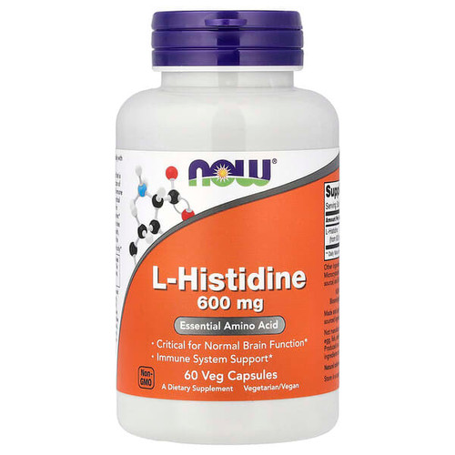 <img alt="Now Foods, L-Histidine, 600 mg, 60 Veg Capsules" title="Now Foods, L-Histidine, 600 mg, 60 Veg Capsules,733739001214"