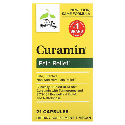 <img alt="Terry Naturally, Curamin, Pain Relief, 21 Capsules" title="Terry Naturally, Curamin, Pain Relief, 21 Capsules,367703102104"