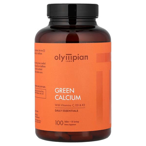 <img alt="Olympian Labs, Green Calcium with Vitamins C, D3 & K2, 100 Tablets" title="Olympian Labs, Green Calcium with Vitamins C, D3 & K2, 100 Tablets,710013911476"