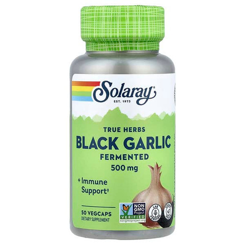 <img alt="Solaray, True Herbs, Black Garlic, Fermented, 500 mg, 50 VegCaps" title="Solaray, True Herbs, Black Garlic, Fermented, 500 mg, 50 VegCaps,076280986372"