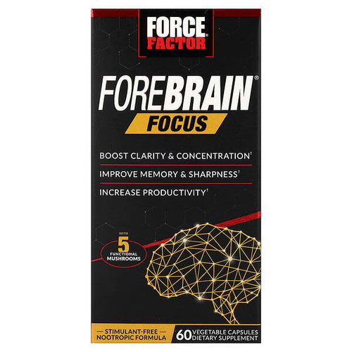 <img alt="Force Factor, Forebrain Focus, 60 Vegetable Capsules" title="Force Factor, Forebrain Focus, 60 Vegetable Capsules,818594018628"