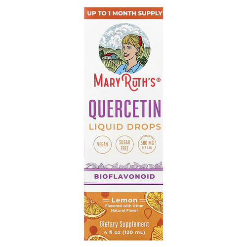 <img alt="MaryRuths, Quercetin Liquid Drops, Lemon, 4 fl oz (120 ml)" title="MaryRuths, Quercetin Liquid Drops, Lemon, 4 fl oz (120 ml),810104620086"