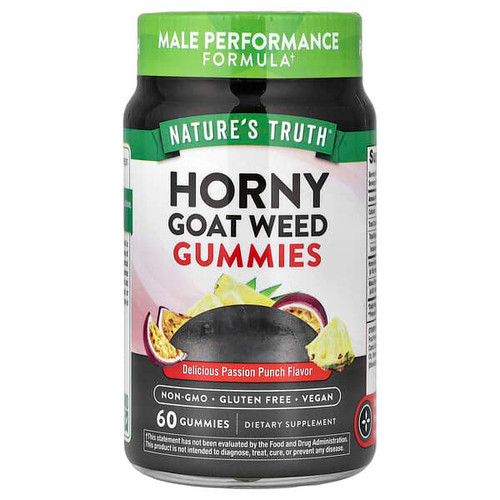 <img alt="Natures Truth, Horny Goat Weed Gummies, Delicious Passion Punch, 60 Gummies" title="Natures Truth, Horny Goat Weed Gummies, Delicious Passion Punch, 60 Gummies,840093121509"