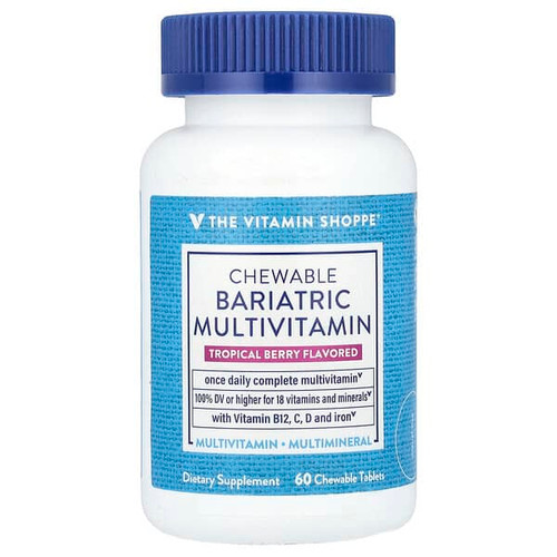 <img alt="The Vitamin Shoppe, Chewable Bariatric Multivitamin, Tropical Berry, 60 Chewable Tablets" title="The Vitamin Shoppe, Chewable Bariatric Multivitamin, Tropical Berry, 60 Chewable Tablets,766536043316"