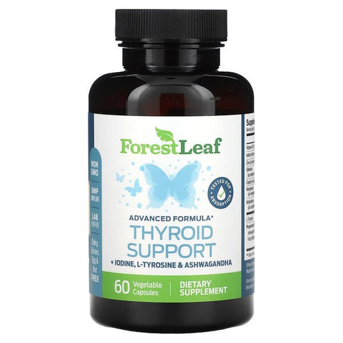 <img alt="Forest Leaf, Thyroid Support, 60 Vegetable Capsules" title="Forest Leaf, Thyroid Support, 60 Vegetable Capsules,645080875638"