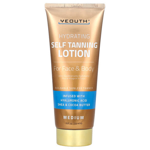 <img alt="YEOUTH, Self Tanning Lotion, For Face & Body, Medium, 7.5 fl oz (222 ml)" title="YEOUTH, Self Tanning Lotion, For Face & Body, Medium, 7.5 fl oz (222 ml),671315017245"