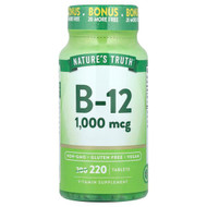 <img alt="Natures Truth, Vitamin B-12, 1,000 mcg, 220 Tablets" title="Natures Truth, Vitamin B-12, 1,000 mcg, 220 Tablets,840093106025"
