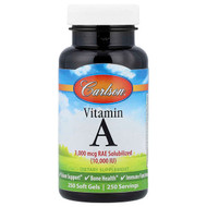 <img alt="Carlson, Vitamin A, 3,000 mcg RAE (10,000 IU), 250 Soft Gels" title="Carlson, Vitamin A, 3,000 mcg RAE (10,000 IU), 250 Soft Gels,088395011221"