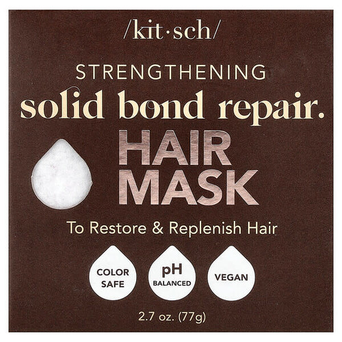 <img alt="Kitsch, Strengthening Solid Bond Repair Bar, Hair Mask, Bamboo Flower & Ylang Ylang, 2.7 oz (77 g)" title="Kitsch, Strengthening Solid Bond Repair Bar, Hair Mask, Bamboo Flower & Ylang Ylang, 2.7 oz (77 g),810112561593"