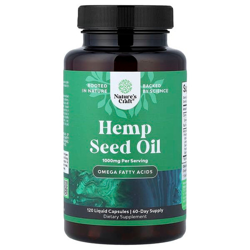 <img alt="Natures Craft, Hemp Seed Oil, 120 Liquid Capsules (500 mg per Capsule)" title="Natures Craft, Hemp Seed Oil, 120 Liquid Capsules (500 mg per Capsule),793611599338"