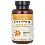 <img alt="NatureWise, Vitamin D3, 125 mcg (5,000 IU), 360 Softgels" title="NatureWise, Vitamin D3, 125 mcg (5,000 IU), 360 Softgels,858081006042"